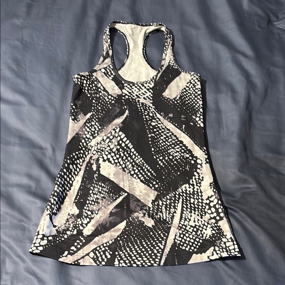 lululemon athletica Black and White Tank Top